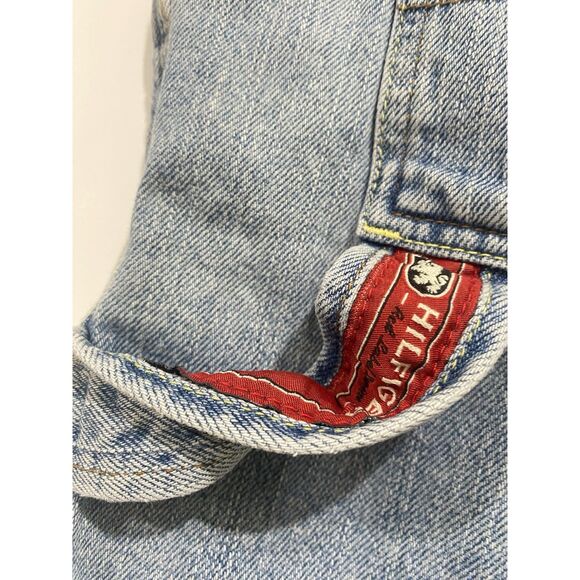 VTG Tommy Hilfiger Jean Shorts Mens 40 Carpenter Fit Blue Denim Baggy Skater Y2K - Picture 6 of 15